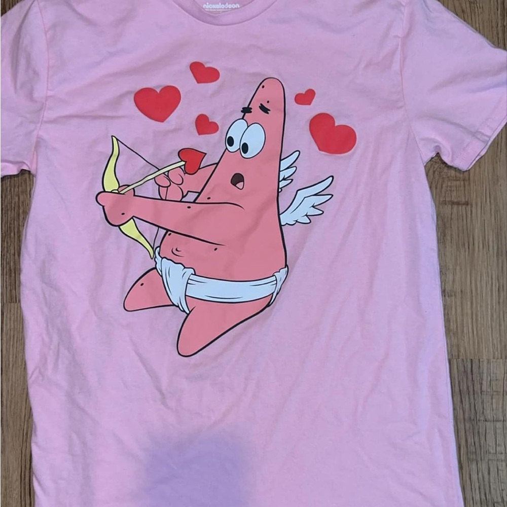 Pink Graphic T-Shirt with Cartoon Character